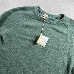 Faherty Donegal Wool Crew Neck Sweater Mens XL River Teal NWT